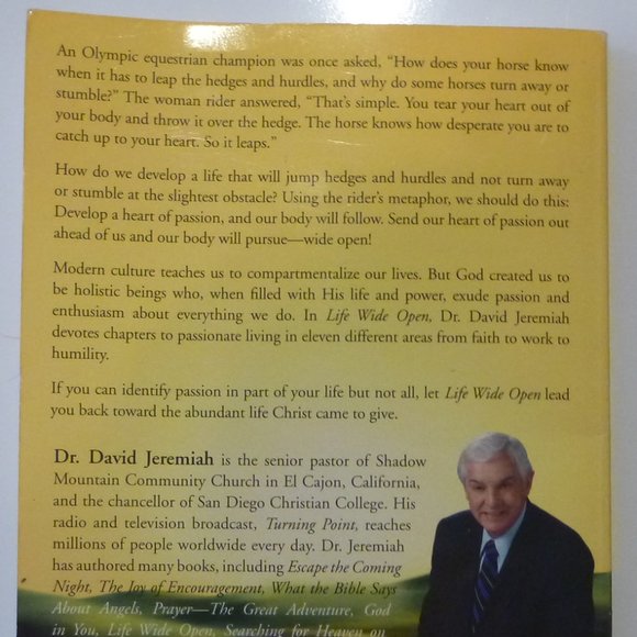"Life Wide Open" by Dr. David Jeremiah1  (12CDs and Study Guide) - Picture 2 of 4
